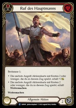 Captain's Call (Red) (Regular) - History Pack 2 - Black Label