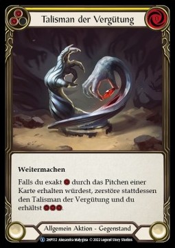 Talisman of Recompense (Regular) - History Pack 2 - Black Label