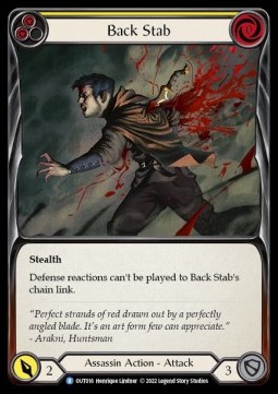 Back Stab (Yellow) (Regular) - Outsiders
