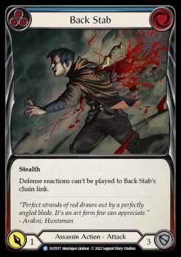 Back Stab (Blue) (Regular) - Outsiders