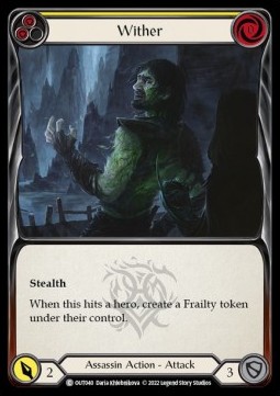 Wither (Yellow) (Regular) - Outsiders
