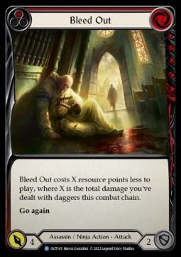 Bleed Out (Red) (Regular) - Outsiders
