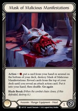 Mask of Malicious Manifestations (Regular) - Outsiders