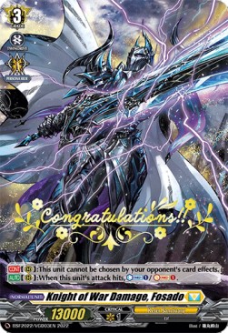 Knight of War Damage, Fosado [D Format] - Bushiroad Spring Fest 2022