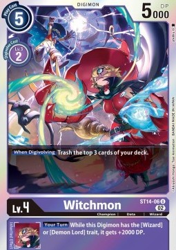 Witchmon (ST14-06) - Advance Deck: Beelzemon