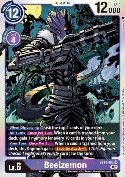 Beelzemon (ST14-08) (V.1) - Advance Deck: Beelzemon