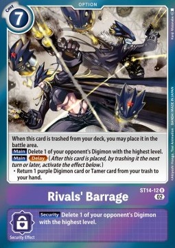 Rivals' Barrage (ST14-12) - Advance Deck: Beelzemon