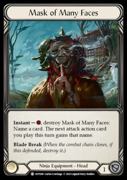 Mask of Many Faces (Rainbow Foil) - Outsiders
