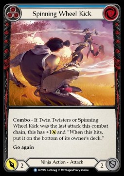 Spinning Wheel Kick (Blue) (Rainbow Foil) - Outsiders