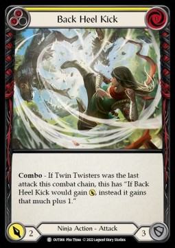 Back Heel Kick (Yellow) (Rainbow Foil) - Outsiders