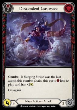 Descendent Gustwave (Red) (Rainbow Foil) - Outsiders