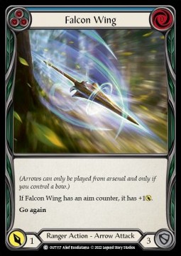 Falcon Wing (Blue) (Rainbow Foil) - Outsiders