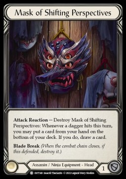 Mask of Shifting Perspectives (Cold Foil) - Outsiders