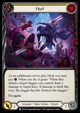 Hurl (Yellow) (Rainbow Foil) - Outsiders