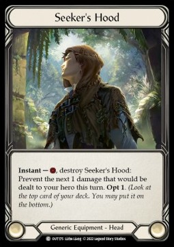 Seeker's Hood (Cold Foil) - Outsiders