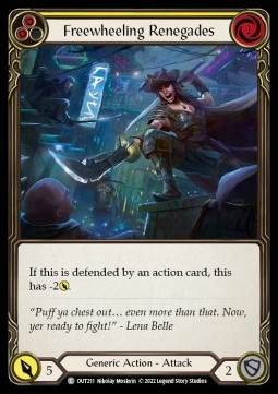Freewheeling Renegades (Yellow) (Rainbow Foil) - Outsiders