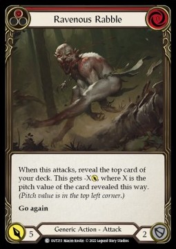 Ravenous Rabble (Red) (Regular) - Outsiders