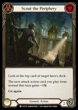 Scout the Periphery (Blue) (Rainbow Foil) - Outsiders