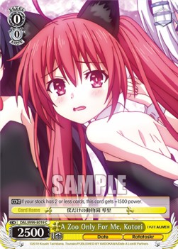 A Zoo Only For Me, Kotori - Date A Live Vol.2