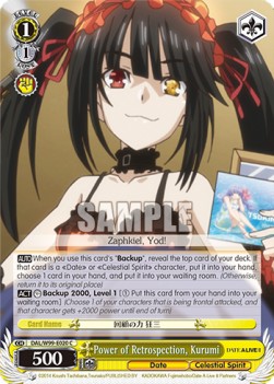 Power of Retrospection, Kurumi - Date A Live Vol.2