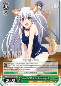 Clothes That'd Make One Happy, Origami - Date A Live Vol.2