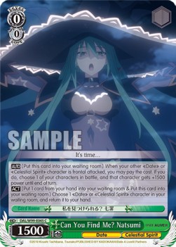Can You Find Me? Natsumi - Date A Live Vol.2