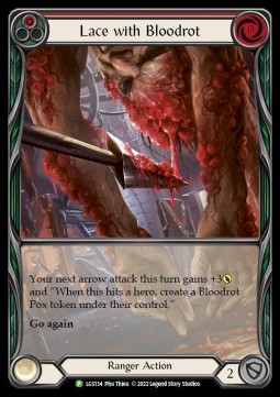 Lace with Bloodrot (Extended Art Rainbow Foil) - LGS Promos