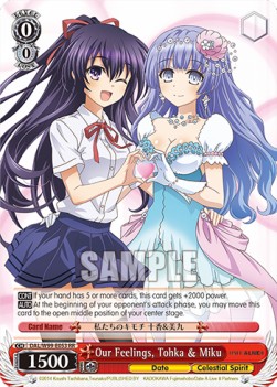 Our Feelings, Tohka & Miku (V.1 - Double Rare) - Date A Live Vol.2