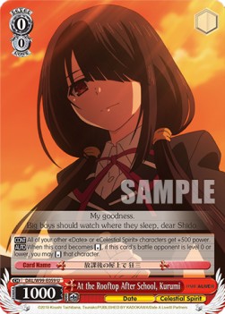 At the Rooftop After School, Kurumi - Date A Live Vol.2