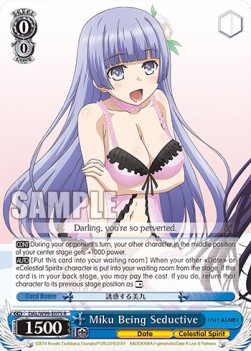 Miku Being Seductive (V.1 - Rare) - Date A Live Vol.2