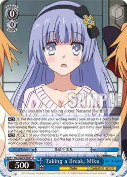 Taking a Break, Miku - Date A Live Vol.2