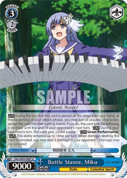 Battle Stance, Miku - Date A Live Vol.2