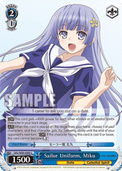 Sailor Uniform, Miku - Date A Live Vol.2