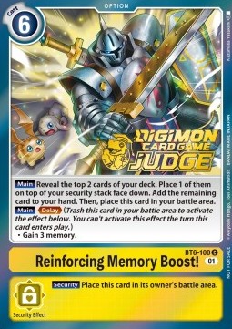 Reinforcing Memory Boost! (BT6-100) - Judge Promos