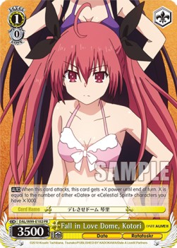 Fall in Love Dome, Kotori (V.1 - Promo) - Date A Live Vol.2