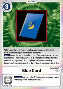 Blue Card (EX2-072) - Event Pack 4