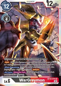 WarGreymon (BT12-070) (V.1) - Across Time