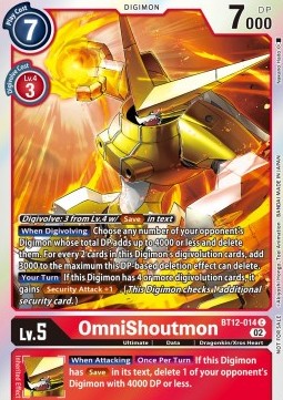 OmniShoutmon (BT12-014) - Promos: Across Time