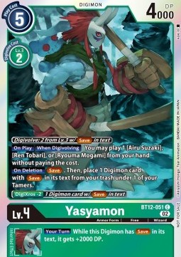 Yasyamon (BT12-051) - Promos: Across Time