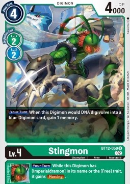 Stingmon (BT12-050) - Across Time