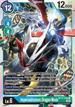 Imperialdramon: Dragon Mode (BT12-030) - Across Time