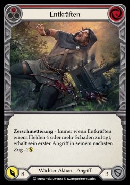 Debilitate (Red) (Regular) - History Pack 1 - Bravo Blitz Deck