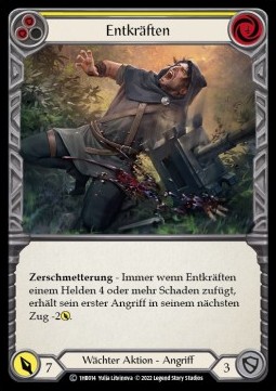 Debilitate (Yellow) (Regular) - History Pack 1 - Bravo Blitz Deck