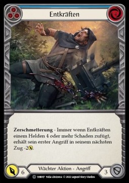 Debilitate (Blue) (Regular) - History Pack 1 - Bravo Blitz Deck