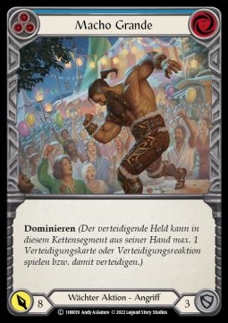 Macho Grande (Blue) (Regular) - History Pack 1 - Bravo Blitz Deck