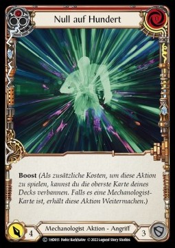 Zero to Sixty (Red) (Regular) - History Pack 1 - Dash Blitz Deck