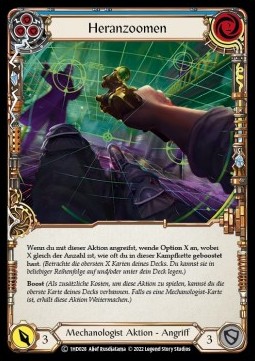 Zoom In (Blue) (Regular) - History Pack 1 - Dash Blitz Deck