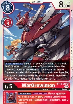 WarGrowlmon (BT12-016) - Across Time