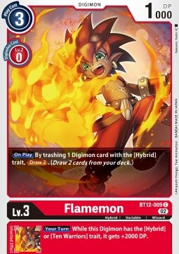 Flamemon (BT12-009) - Across Time