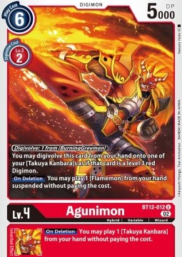 Agunimon (BT12-012) - Across Time